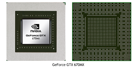 Видеокарта для ноутбука nVidia GeForce GTX 670MX